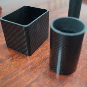 3K বুনা কার্বন ফাইবার স্কোয়ার টিউব বৃত্তাকার পাইপ