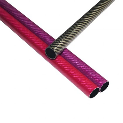 কার্বন ফাইবার শামিয়ানা রড বৃত্তাকার টিউব